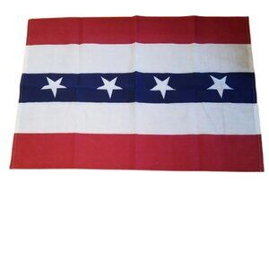 100% LINEN Primitive Americana American Flag Decorative Table Cloth Placemat USA